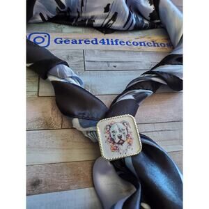 Unique scarf slide, scarf slide concho, wild rag slides, bandana slide